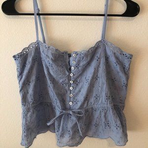 Aerie Eyelet Tank Size SMALL